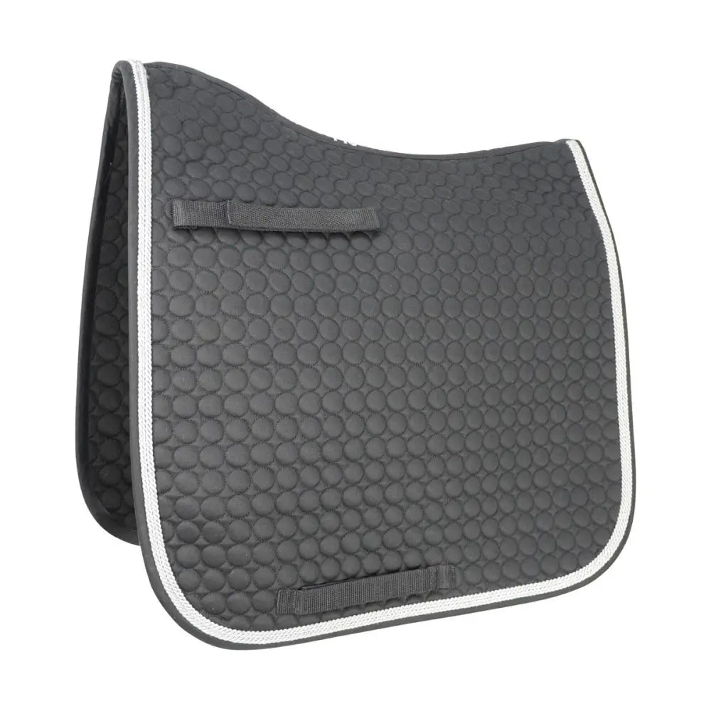 Hy Equestrian Double Braid Dressage Pad Black Cob/Full Saddle Pads Barnstaple Equestrian Supplies