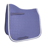 Hy Equestrian Double Braid Dressage Pad Navy Cob/Full Saddle Pads Barnstaple Equestrian Supplies