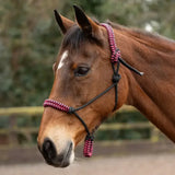 Hy Equestrian Double Braid Rope Halter Blue Cob/Full Rope Headcollars