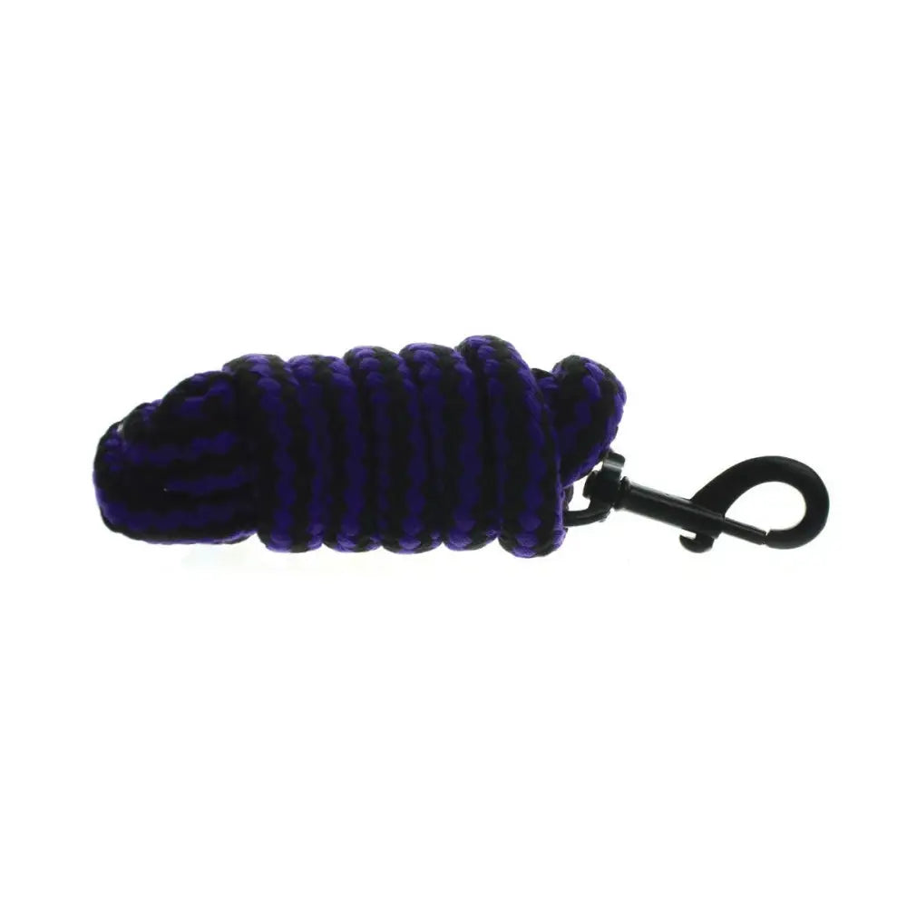 Hy Equestrian Duo Lead Rope Purple/Black Lead Ropes Barnstaple Equestrian Supplies