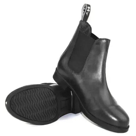 Hy Equestrian Durham Jodhpur Boots - Child Short Riding Boots Black 8 - Child Barnstaple Equestrian Supplies
