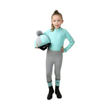 Hy Equestrian DynaMizs Ecliptic Baselayer Mint/Grey 15-16 Years Base Layers
