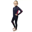 Hy Equestrian DynaMizs Ecliptic Riding Tights Navy / Magenta Navy/magenta 7-8 Years Riding Tights