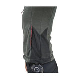 Dark gray equestrian eliza ladies fleece lined jacket with mesh panels and red zipper accent for riding comfort