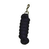 Dark blue braided hy equestrian extra soft lead rope with extra thick strap and metal trigger hook clip