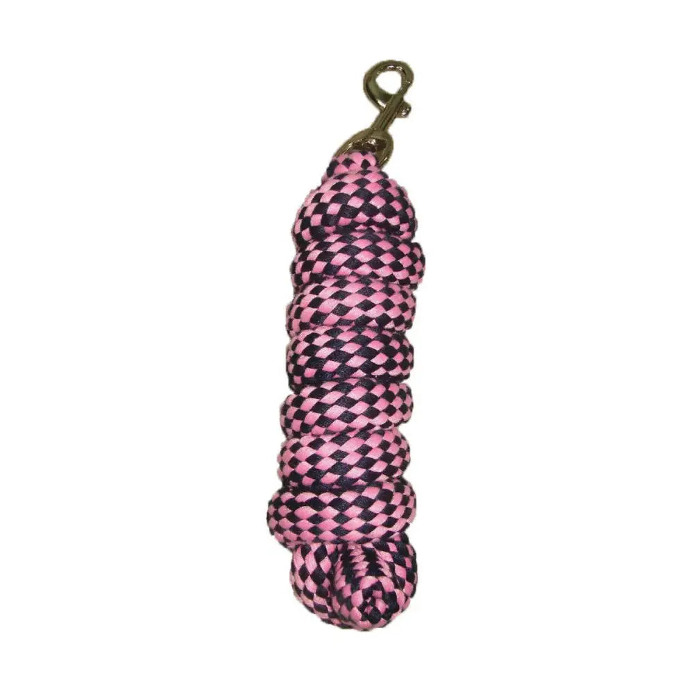 Hy Equestrian Extra Thick Extra Soft Lead Rope Navy/Pink Lead Ropes Barnstaple Equestrian Supplies