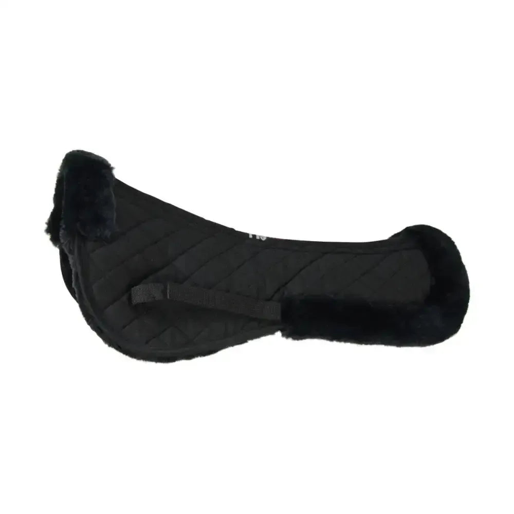 Hy Equestrian Fab Fleece Half Pad Black Half Pads
