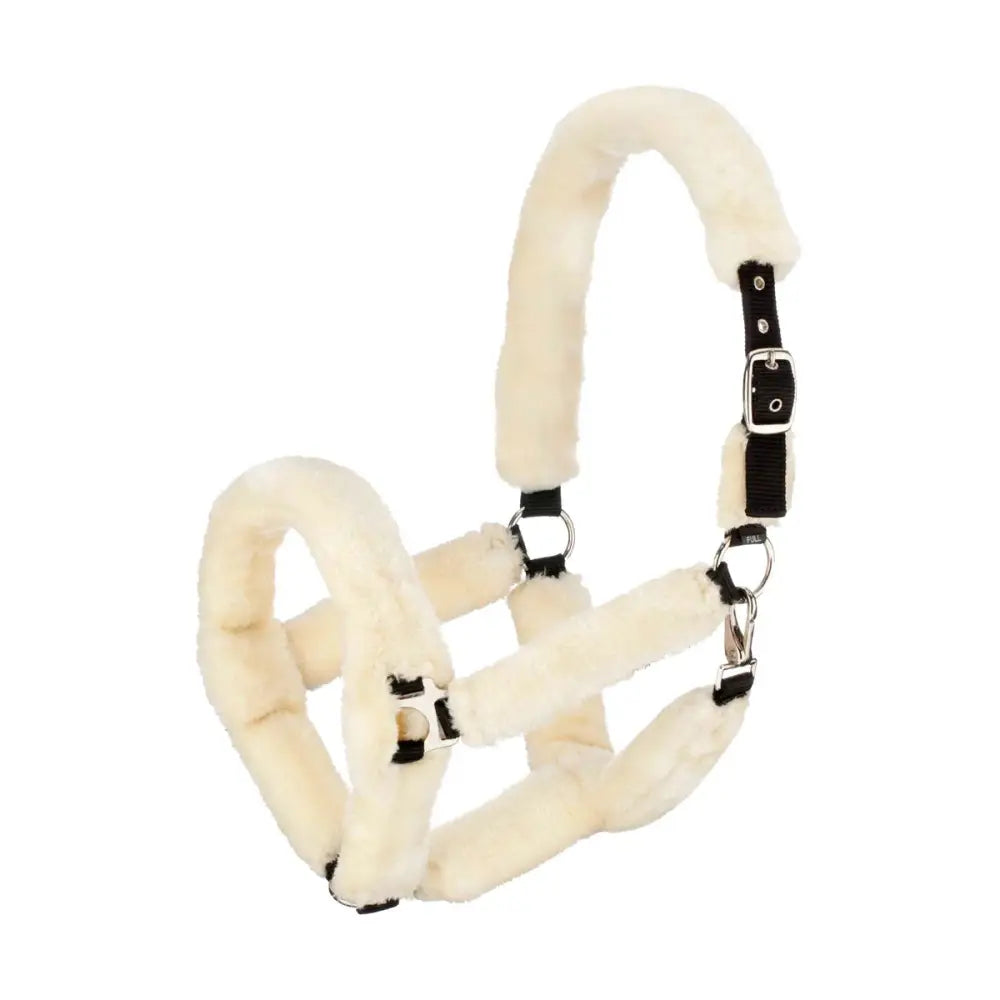 Hy Equestrian Fab Fleece Headcollar Cream Cob Headcollars Barnstaple Equestrian Supplies