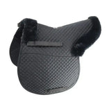 Hy Equestrian Fab Fleece Lined Numnah Black Numnahs