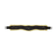 Hy Equestrian Fleece Lined GP/Jumping Contoured Girth Black/Natural 36" Girths