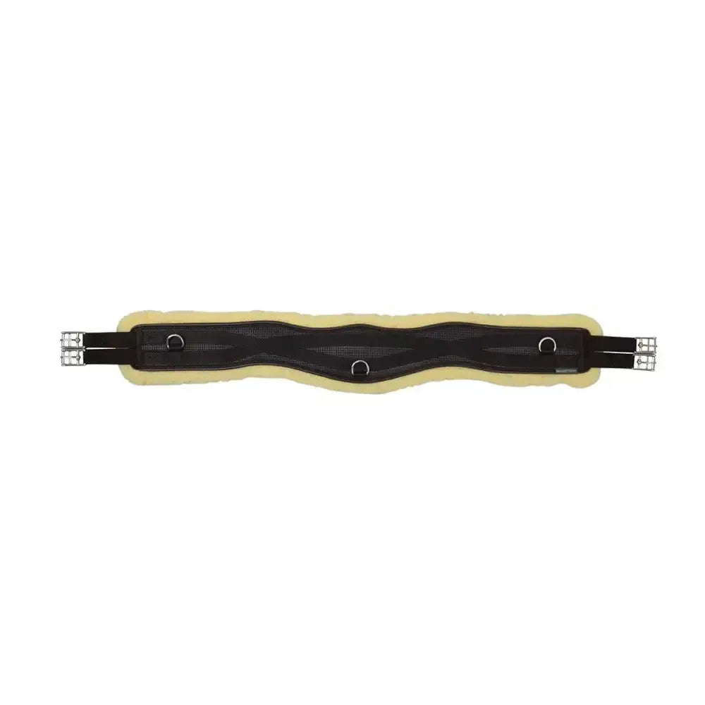 Hy Equestrian Fleece Lined GP/Jumping Contoured Girth Black/Natural 36" Girths