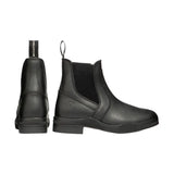 Hy Equestrian Fleece Lined Wax Leather Jodhpur Boot Black 3 Short Riding Boots Barnstaple Equestrian Supplies