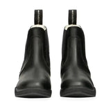 Hy Equestrian Fleece Lined Wax Leather Jodhpur Boot Black 3 Short Riding Boots