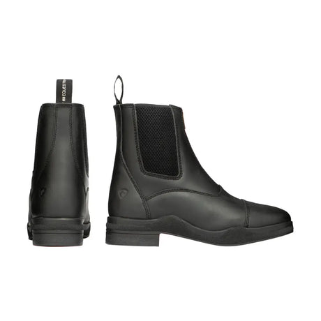 Hy Equestrian Fleece Lined Wax Leather Zip Jodhpur Boot Black 3 Short Riding Boots Barnstaple Equestrian Supplies