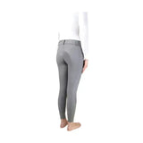 Gray hy equestrian glacial softshell riding tights with a fitted design and soft brushed fleece lining for comfort