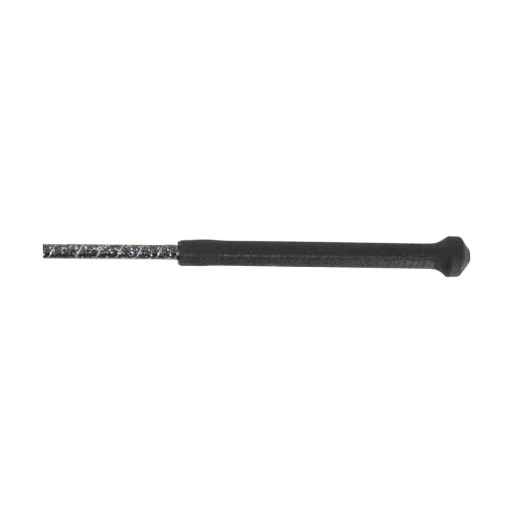 HY Equestrian Glitter Crown Riding Whip Black Glitter Riding Crops & Whips