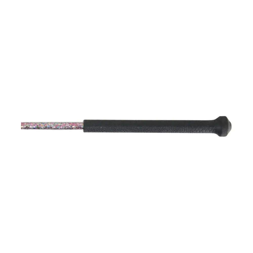 HY Equestrian Glitter Crown Riding Whip Black Glitter Riding Crops & Whips