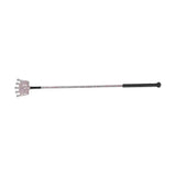 Silver glitter crown riding crop with black grip from hy equestrian glitter crown whip collection