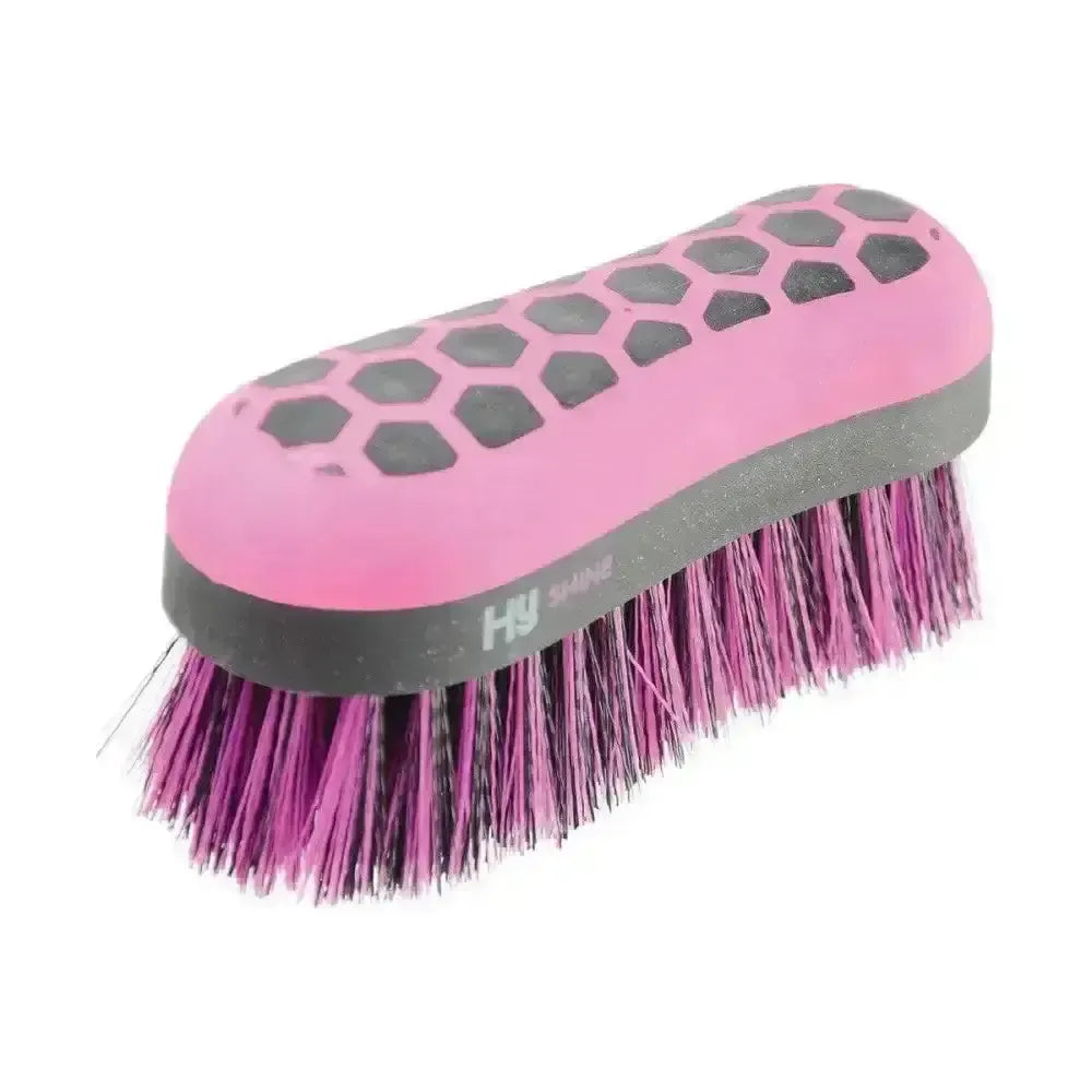 HY Equestrian Glitter Dandy Brush Black / Pink Dandy Brushes