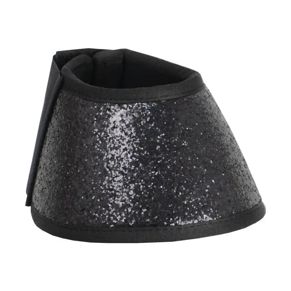 Hy Equestrian Glitter Over Reach Boots Black Glitter Pony Over Reach Boots