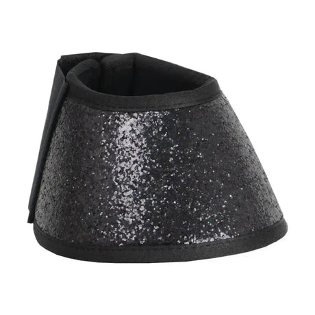 Black glitter hy equestrian reach boots with soft padded interior and reinforced edges for glamorous protection