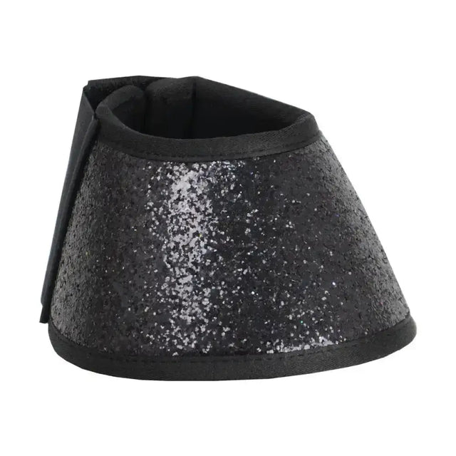 Black glitter hy equestrian reach boots with soft padded interior and reinforced edges for glamorous protection