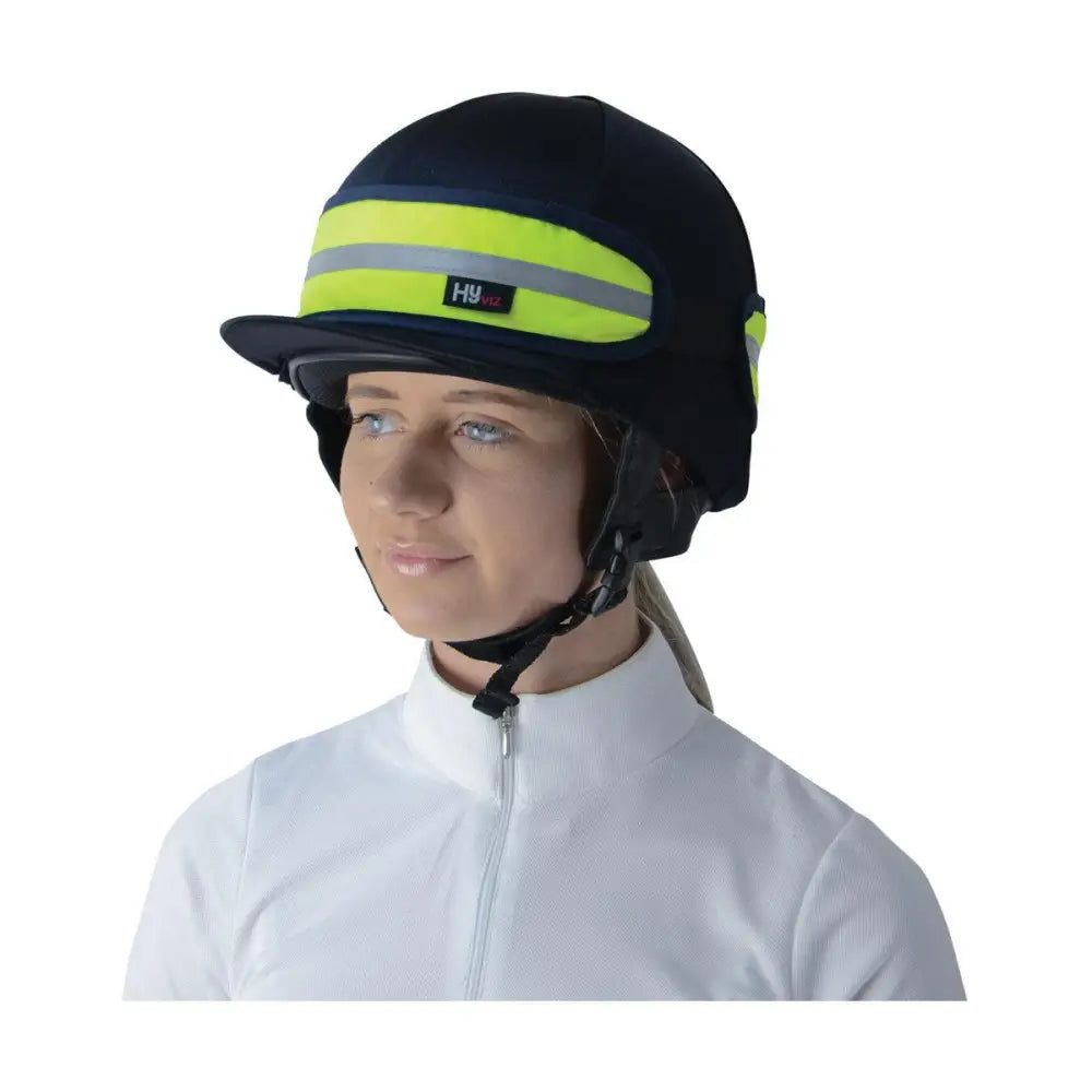 HY Equestrian Hat Band by Hy Equestrian Yellow/Navy One Size Riding Hat Bands