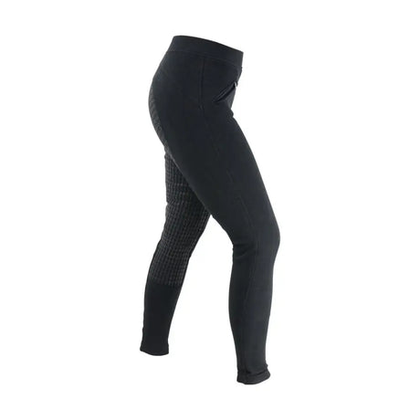 Hy Equestrian Hickstead Silicon Leggings Black 24" Riding Tights Barnstaple Equestrian Supplies