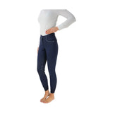 HY Equestrian Highgrove Ladies Breeches Navy/Silver 28" Riding Breeches Barnstaple Equestrian Supplies