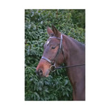 Hy Equestrian Hunter Bridle with Rubber Grip Reins Black Cob Cavesson Bridle