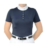 HY Equestrian Joanna Glam Show Shirt Sapphire Blue Small Show Shirts