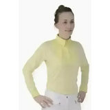 HY Equestrian Ladies Dedham Long Sleeved Tie Shirt White X Small Show Shirts