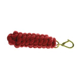 Red braided velvet keychain with gold tone metal clasp for high quality wednesbury clip equestrian lead rope
