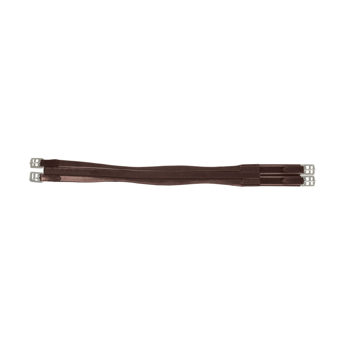 Hy Equestrian Leather Padded Atherstone Girth Elasticated Both Ends Brown 36" Barnstaple Equestrian Supplies