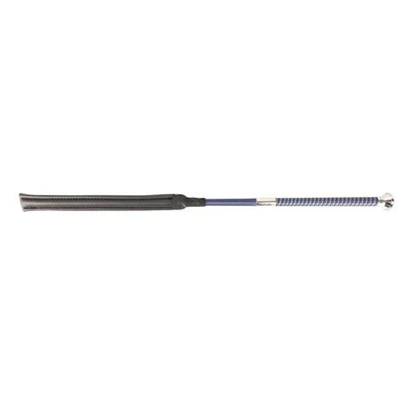 Hy Equestrian Legal Jump Bat with Braided Handle Navy/Grey 55cm BSJ Approved Whips