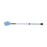 HY Equestrian Lola Love Heart Riding Whip Baby Blue Riding Crops & Whips