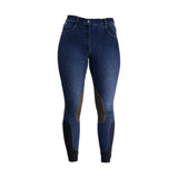 HY Equestrian Lucinda Denim Breeches Navy Denim 24" Riding Breeches Barnstaple Equestrian Supplies