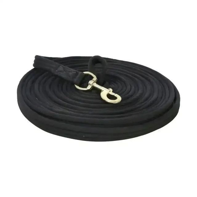 Hy Equestrian Lunge Line with Circle Size Markers Black One Size Lunge Lines