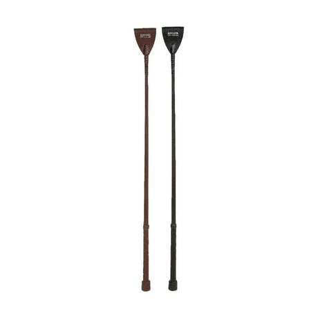 Hy Equestrian Luxury Leather Whip Black Whips & Canes