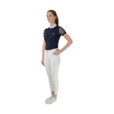 Hy Equestrian Lydia Lace Show Shirt Navy Large Show Shirts Barnstaple Equestrian Supplies