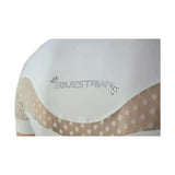 White hy equestrian lydia lace show shirt with sparkling silver equestrian embellishment and breathable fabric