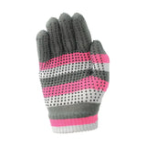 Hy Equestrian Magic Patterned Gloves Pink/Grey Adult One Size Riding Gloves Barnstaple Equestrian Supplies