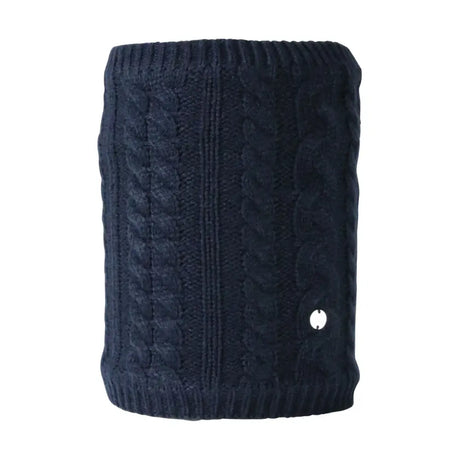 Hy Equestrian Melrose Cable Knit Snood Navy Snoods Barnstaple Equestrian Supplies