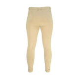 Beige equestrian melton ladies jodhpurs with tailored fit and subtle seam detailing for a classic jodhpur look