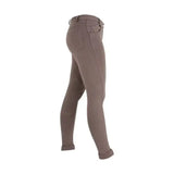 Brown equestrian melton ladies riding pants with sleek fit and subtle stitching classic melton ladies jodhpurs