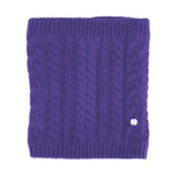 Hy Equestrian Meribel Cable Knit Snood Ultra Violet Headwear & Neckwear