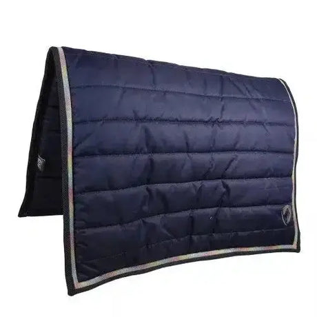 Hy Equestrian Mystic Comfort Pad Navy/Rainbow Dust One Size Saddle Pads Barnstaple Equestrian Supplies