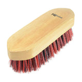 HY Equestrian Natural Wooden Dandy Brush Large Teal/Black/White Dandy Brushes Barnstaple Equestrian Supplies