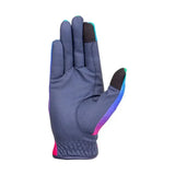 Hy Equestrian Ombre Riding Gloves Navy/Ocean X Small Riding Gloves