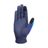 Hy Equestrian Ombre Riding Gloves Navy/Ocean X Small Riding Gloves Barnstaple Equestrian Supplies